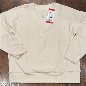 Felina Women's Soft Cream V-Neck Top